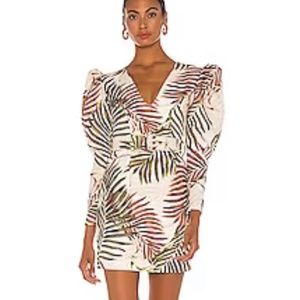 PatBO PALMEIRA BELTED MINI DRESS IN IVORY